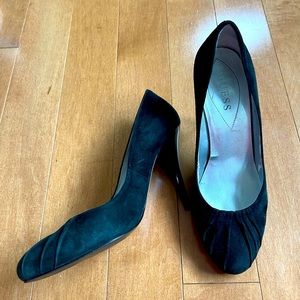 Guess Black Velvet Heels